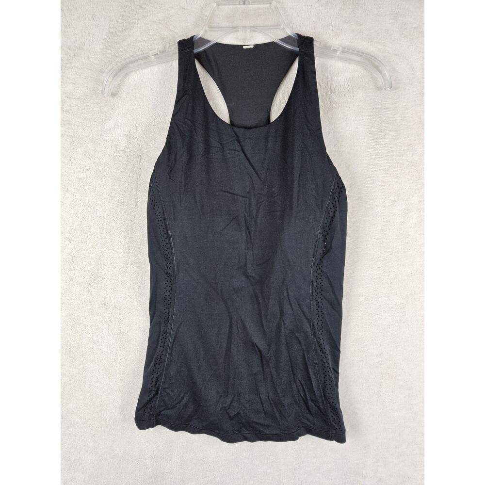 Lululemon Women’s Built In Bra Athletic Tank Top Black Size 4